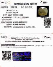 5.74/CT Natural Ceylonese Pukhraj with Govt Lab Certificate-6771