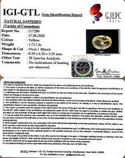 1.91 Ratti Natural Ceylonese Pukhraj Stone with Govt Lab Certificate-(16650)