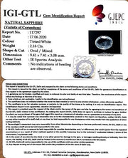 2.39 Ratti Natural White Sapphire with Govt Lab Certificate-(34410)