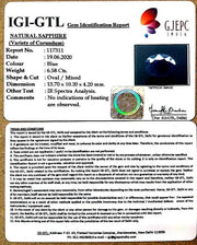 7.30 Ratti Natural Neelam with Govt Lab Certificate-(1221)