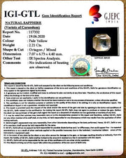 2.45 Ratti Natural Ceylonese Pukhraj Stone with Govt Lab Certificate-(6771)