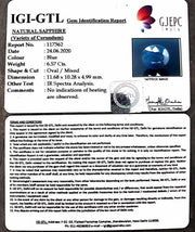 7.29 Ratti Natural Neelam with Govt Lab Certificate-(2331)