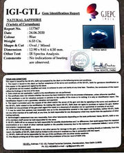6.53/CT Natural Neelam with Govt Lab Certificate-1221