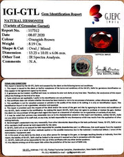 9.10 Ratti Natural Govt. Lab Certified Ceylonese Gomed-(1221)