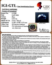 7.05 Ratti Natural Neelam with Govt Lab Certificate-(117583)
