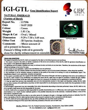 2.00 Ratti Natural Emerald Stone With Govt. Lab Certified (23310)