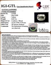 8.43/CT Natural Ceylonese Pukhraj Stone with Govt Lab Certificate-16650