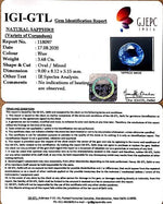 Load image into Gallery viewer, 3.68/CT Natural Blue Sapphire with Govt Lab Certificate-BLUSA9U

