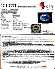 4.55/CT Natural Neelam with Govt Lab Certificate-BLUSA9V