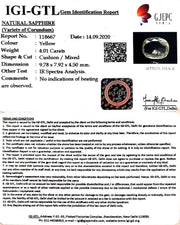 4.01/CT Natural Ceylonese Pukhraj Stone with Govt Lab Certificate-YELSA9V