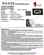 Load image into Gallery viewer, 3.97/CT Natural Ceylonese Pukhraj Stone with Govt Lab Certificate-YELSA9V
