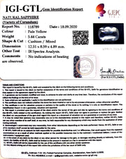 6.03 Ratti  Natural yellow sapphire with Govt Lab Certificate-(16650)