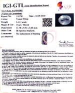 Load image into Gallery viewer, 5.61/CT Natural White Sapphire with Govt Lab Certificate (23310)
