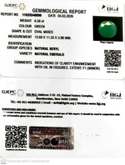 6.59/CT Natural Panna Stone with Govt. Lab Certificate-11925D48090