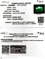 Load image into Gallery viewer, 4.92/CT Natural Panna Stone with Govt. Lab Certificate-11925D48094