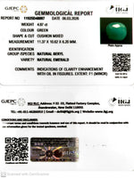 Load image into Gallery viewer, 4.87/CT Natural Panna Stone with Govt. Lab Certificate-11925D48097