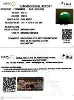 Load image into Gallery viewer, 4.95/CT Natural Panna Stone with Govt. Lab Certificate-11925D48110