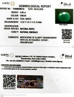 Load image into Gallery viewer, 4.96/CT Natural Panna Stone with Govt. Lab Certificate-11925D48114