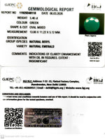 Load image into Gallery viewer, 5.86/CT Natural Panna Stone with Govt. Lab Certificate-11925D48118