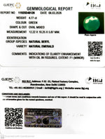 Load image into Gallery viewer, 4.77/CT Natural Panna Stone with Govt. Lab Certificate-11925D48120
