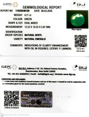 4.77/CT Natural Panna Stone with Govt. Lab Certificate-11925D48120