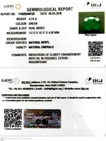 Load image into Gallery viewer, 4.74/CT Natural Panna Stone with Govt. Lab Certificate-11925D48122
