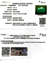 6.67/CT Natural Panna Stone with Govt. Lab Certificate-11925D48125
