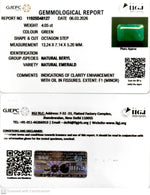 Load image into Gallery viewer, 4.05/CT Natural Panna Stone with Govt. Lab Certificate-11925D48127