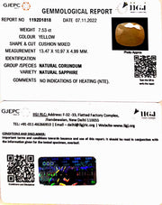 7.53/CT Natural Ceylonese Pukhraj with Govt Lab Certificate-6771