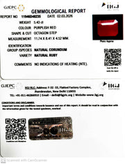 5.43/CT Natural Ruby Stone with Govt. Lab Certificate-11946D48235