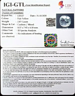 Load image into Gallery viewer, 3.18 Ratti  Natural PALE  yellow sapphire with Govt Lab Certificate-(YELSA9T)