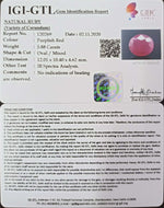 Load image into Gallery viewer, 6.52 Ratti Natural Ruby with Govt Lab Certificate-(12210)
