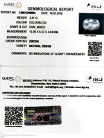 Load image into Gallery viewer, 3.97/CT Natural Zircon with Govt. Lab certificate-12061D48994