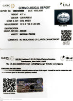 Load image into Gallery viewer, 4.77/CT Natural Zircon with Govt. Lab certificate-12061D49005