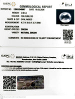 Load image into Gallery viewer, 2.98/CT Natural Zircon with Govt. Lab certificate-12061D49007