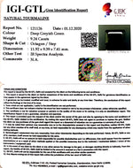 Load image into Gallery viewer, 10.25 Ratti Natural Tourmaline With Govt. Lab Certificate-(1221)
