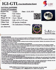 3.36 Ratti  yellow sapphire with Govt Lab Certificate-(6771)