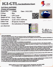 5.47 Ratti Natural Blue Sapphire With Govt Lab Certified-(2331)