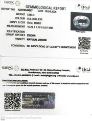 5.86/CT Natural Zircon with Govt. Lab certificate-12313D49897