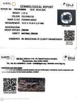 Load image into Gallery viewer, 7.22/CT Natural Zircon with Govt. Lab certificate-12313D49904