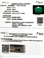 Load image into Gallery viewer, 6.67/CT Natural Panna Stone with Govt. Lab Certificate-12313D49936