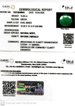 Load image into Gallery viewer, 10.85/CT Natural Panna Stone with Govt. Lab Certificate-12313D49941