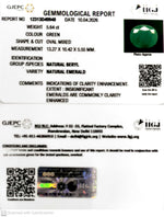 Load image into Gallery viewer, 5.64/CT Natural Panna Stone with Govt. Lab Certificate-12313D49948