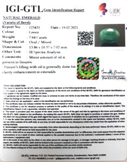 8.48 Ratti Natural emerald with Govt Lab Certificate-(3441)