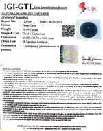 Load image into Gallery viewer, 11.64 Ratti Natural Scapolite Cat&#39;s Eye with Govt. Lab Certified-(1221)
