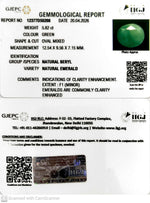 Load image into Gallery viewer, 5.82/CT Natural Panna Stone with Govt. Lab Certificate-12377D50208