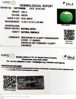 Load image into Gallery viewer, 4.96/CT Natural Panna Stone with Govt. Lab Certificate-12377D50209