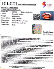 5.52 Ratti Natural Hessonite with Govt. Lab Certificate-(1221)