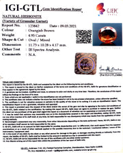 5.49 Ratti Natural Hessonite with Govt. Lab Certificate-(1221)