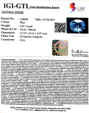 5.56 Ratti Blue Topaz with Govt Lab Certificate-(1650)